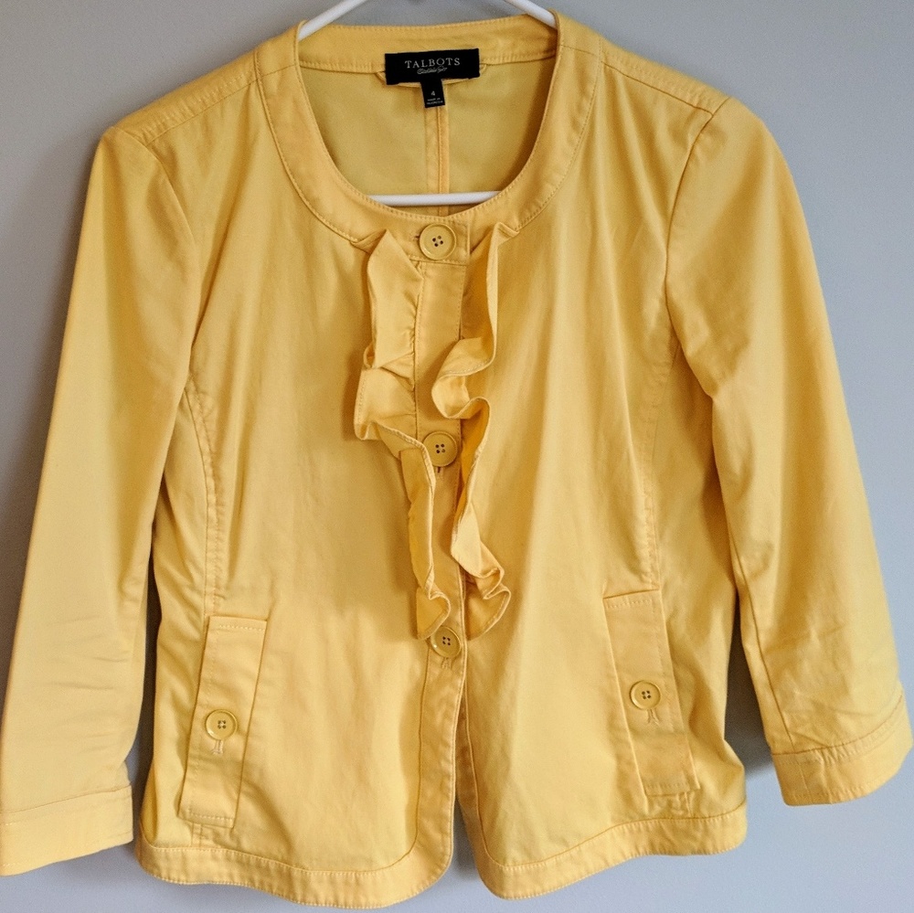 Adorable Talbots Ruffled Blazer